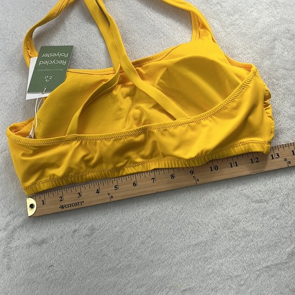NWT Andie Swim Yellow L The Marina Top SUNB Racerback Swimsuit Top - Picture 5 of 11